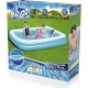 Giant Inflatable Kiddie Pool – Family and Kids Inflatable Rectangular Pool – 10 Feet Long (120″ X 72″ X 20″)