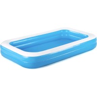 Giant Inflatable Kiddie Pool – Family and Kids Inflatable Rectangular Pool – 10 Feet Long (120″ X 72″ X 20″)