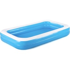 Giant Inflatable Kiddie Pool – Family and Kids Inflatable Rectangular Pool – 10 Feet Long (120″ X 72″ X 20″)