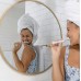  Battery Operated Power Toothbrush + 4 Replacement Heads, White