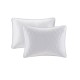 Home Essence Vancouver Solid Reversible Bedspread Set, White, King