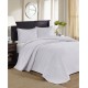 Home Essence Vancouver Solid Reversible Bedspread Set, White, King