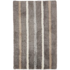 Hotel Collection 22×36 Contrast Stripe Rug Bedding, Beige,