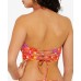  Juniors’ Bold Bouquet Printed Cutout Bikini Top, X-Large, Multi