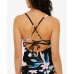  Juniors' Flourishing Floral Tankini Top,, Multi, X-Large