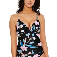 Hula Honey Juniors' Flourishing Floral Tankini Top,, Multi, X-Large
