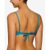  Juniors’ Fringe Bandeau Swim Top (Blue, XL)