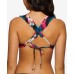  Juniors’ Sweet Bloom High-Neck Swim Top, Rose, Small