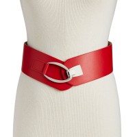 INC International Concepts Interlocking-Hook Stretch Belt, X-Large, Red