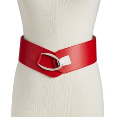INC International Concepts Interlocking-Hook Stretch Belt, X-Large, Red