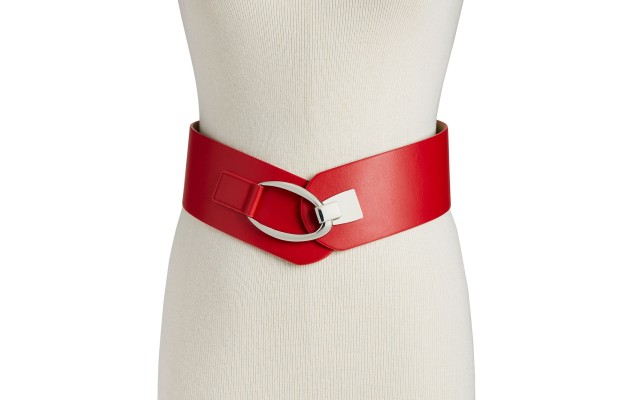  Interlocking-Hook Stretch Belt, X-Large, Red