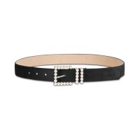 INC International Concepts Women's Imitation-Pearl Velvet Belt