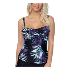 Island Escape Tahiti Bandini Tankini Top, Multi, 10