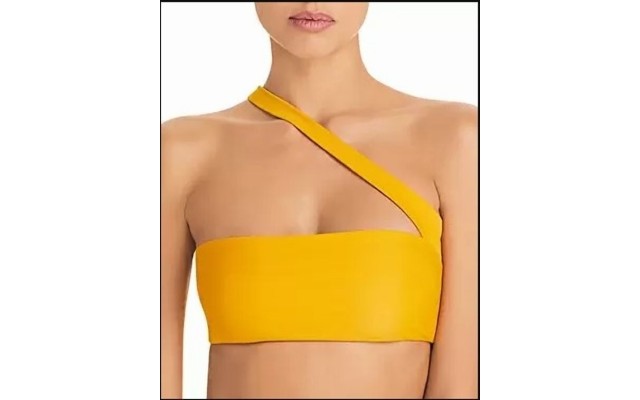 Jade Swim Halo Asymmetric Bikini Top