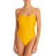 Jade Swim Trophy One Piece Swimsuit, Yellow, XS
