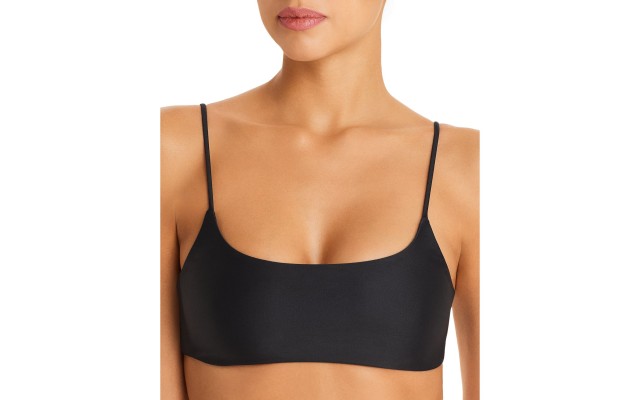  Women’s Muse Scoop Bikini Tops, Black, Small