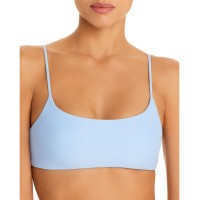 Jade Swim Women’s Muse Scoop Bikini Tops, Blue, Medium