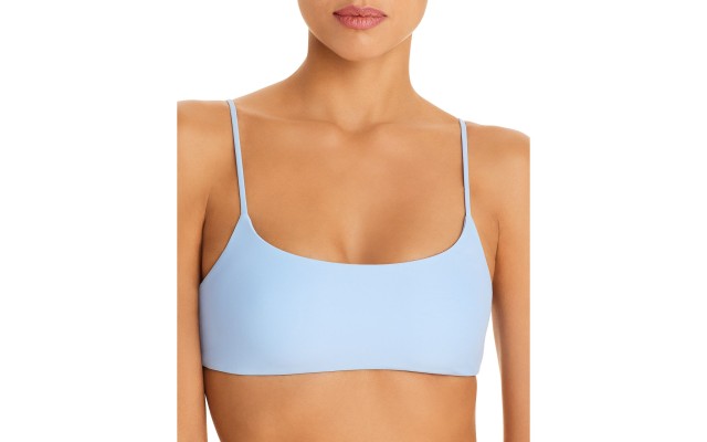  Women’s Muse Scoop Bikini Tops, Blue, Small