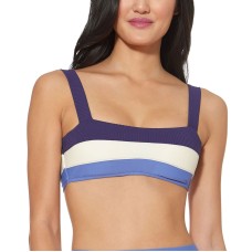 Jessica Simpson Colorblocked Bikini Top Women’s Swimsuit, Small, Multi