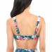  Floral-Print Tie-Front Bikini Top Women’s Swimsuit, Medium, Multi