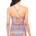  Laguna Beach Crossed Back Tankini Top, Pink, Small