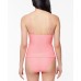  Sweet Tooth Solids Tie-Front Tankini Tops, Pink, X-Large