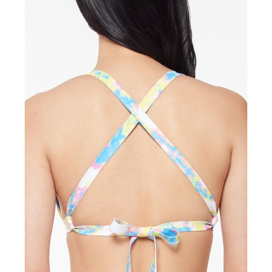  Tie-Dyed Bikini Top, Multi, Medium