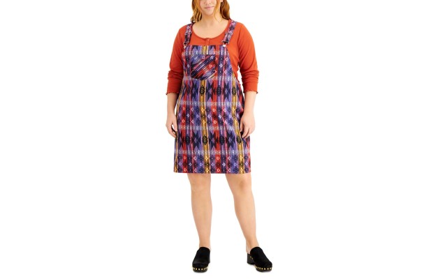 Jolie & Joy Full Circle Trends Plus Trendy Plaid Shirtall, 1X, Assorted