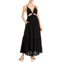 Jonathan Simkhai Calliope Cut Out Dress, Medium, Black