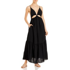 Jonathan Simkhai Calliope Cut Out Dress, Medium, Black