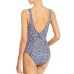 Jonathan Simkhai Ellie Floral Smocked One Piece Swimsuit, Blue, Medium