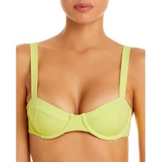 Jonathan Simkhai Lia Underwire Bikini Top, Green, X-Small
