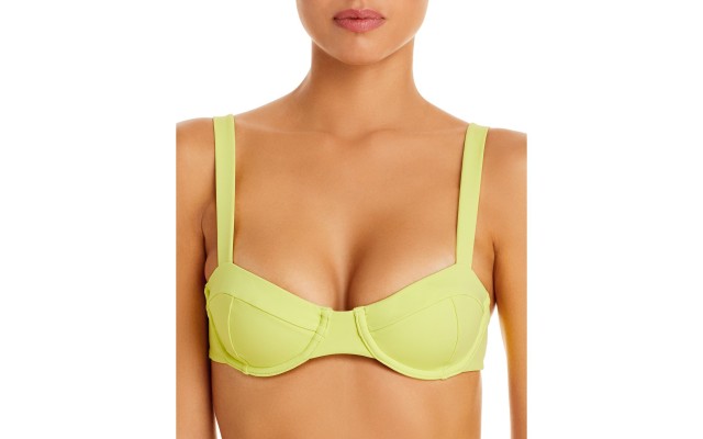  Lia Underwire Bikini Top, Green, X-Small