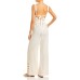  Serenity Wide Leg Jumpsuit, Medium, White