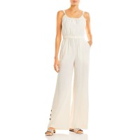 Jonathan Simkhai Serenity Wide Leg Jumpsuit, Medium, White