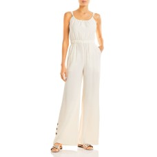 Jonathan Simkhai Serenity Wide Leg Jumpsuit, Medium, White