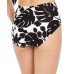  Monstera High-Waist Bottoms Black SM