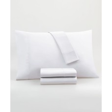 Kensington Garden Somerset 800 Thread Count Silver Supima Cotton 4 Piece Queen Sheet Set, White