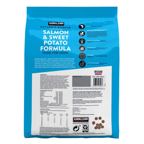  Nature's Domain Salmon Meal & Sweet Potato Dog Food 35 lb.