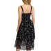 Kit & Sky Tiered Midi Dress, Medium, Black