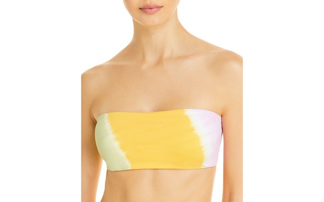 L Space Women's Beach Wave Bandeau Bikini Tops, Yellow, X-Small