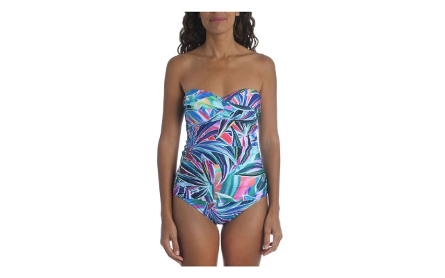  Bandeau Tankini Top Women’s Swimsuit, Multi, 4