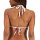  Flyaway Orchid Printed Halter Bikini Top Women’s Swimsuit, White, 10