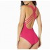  Island Goddess Tummy-Control Strappy One-Piece Swimsuits, Pink, 8