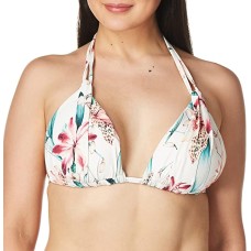La Blanca Women’s  Flyaway Halter Bra Bikini Top, White, 2