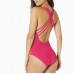  Women’s Island Goddess Multi-Strap Cross Back One Piece Swimsuit, Ginger, 10