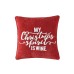  Christmas Spirit Decorative Pillow,Red, 18″ x 18″