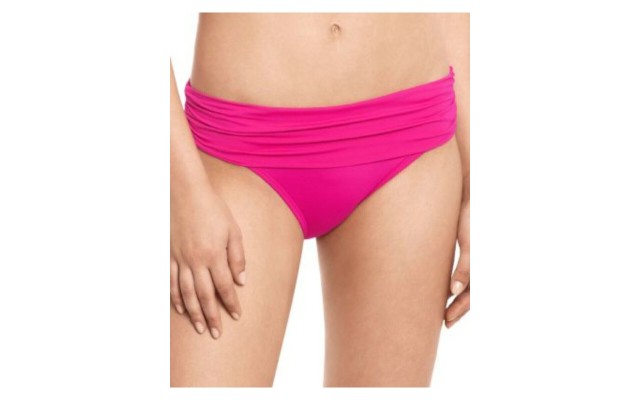  Beach Club Shirred Bikini Bottoms, Orchid, 4