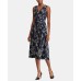 Lauren  Petites Floral Jersey Dress, Multi, 8P