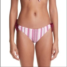 lemlem Neela Side Tie Bikini Bottoms in Pink at Nordstrom, Medium